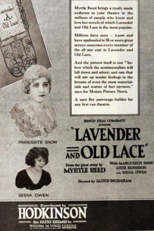 Lavender and Old Lace (1921) poster