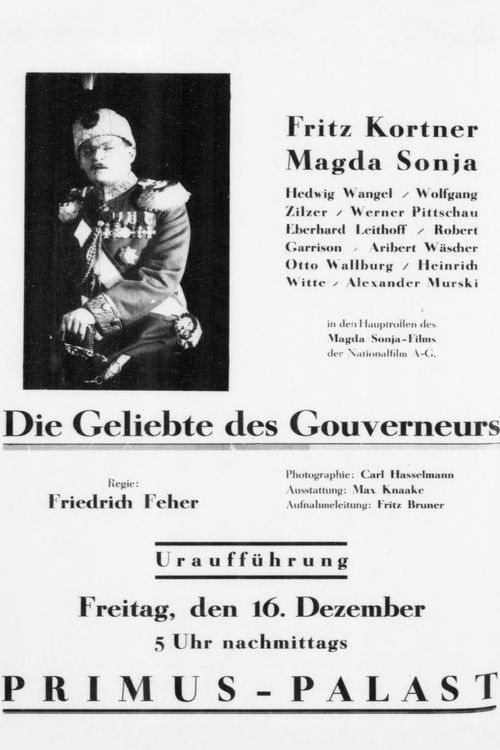 Die Geliebte des Gouverneurs (1927) poster