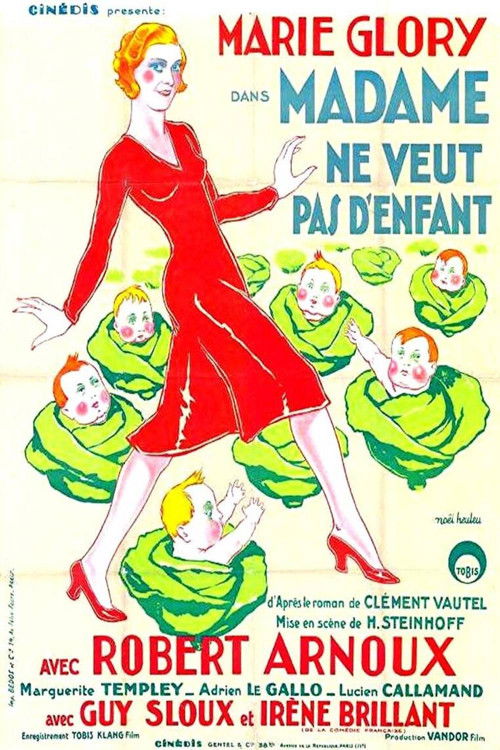Madame ne veut pas d'enfant (1933) poster
