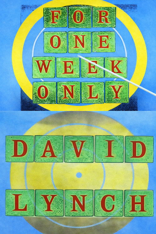 Jonathan Ross Presents for One Week Only: David Lynch (1990) poster