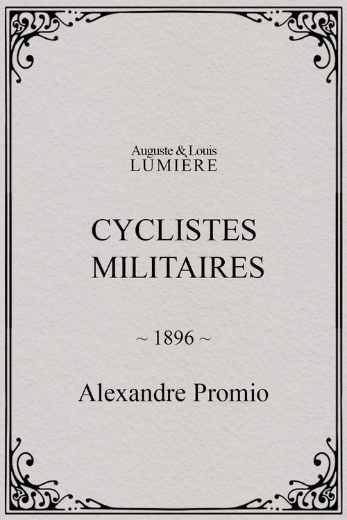 Cyclistes militaires (1896) poster