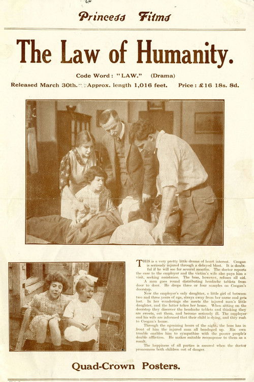 The Law of Humanity (1913) poster