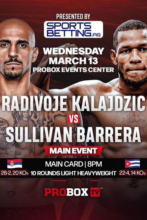 Radivoje Kalajdzic vs. Sullivan Barrera (2024) poster