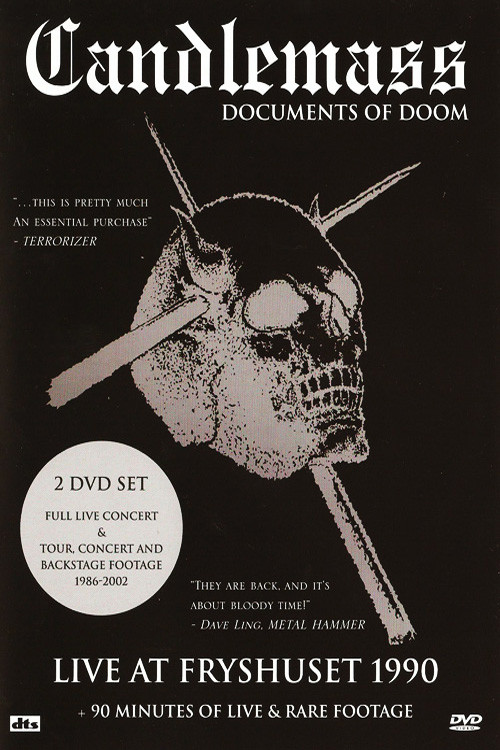 Candlemass - Live At Fryshuset (1990) poster