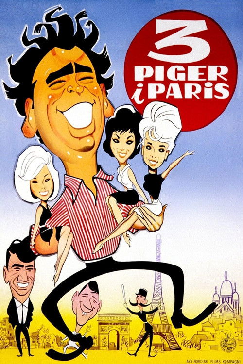 Tre piger i Paris (1963) poster