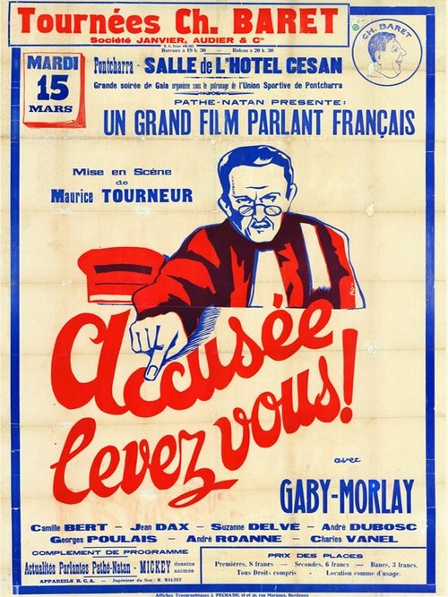 Accused, Stand Up! (1930) poster