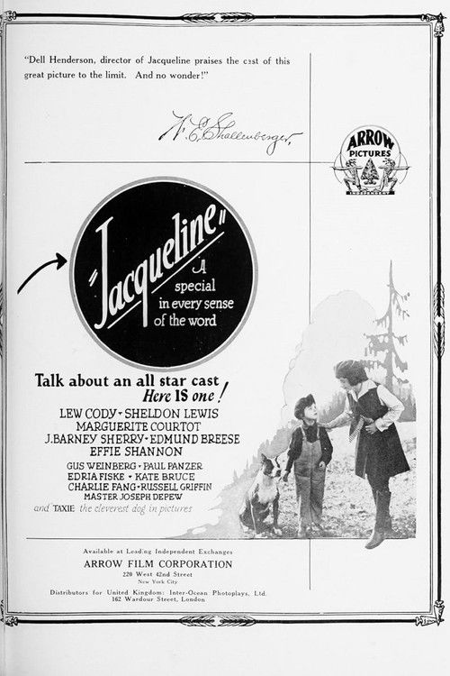 Jacqueline, or Blazing Barriers (1923) poster