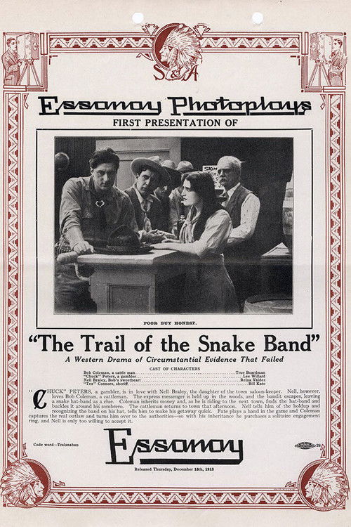 The Trail of the Snake Band (1913) poster