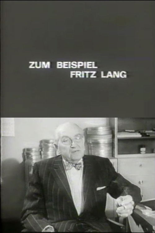 For Example Fritz Lang (1968) poster