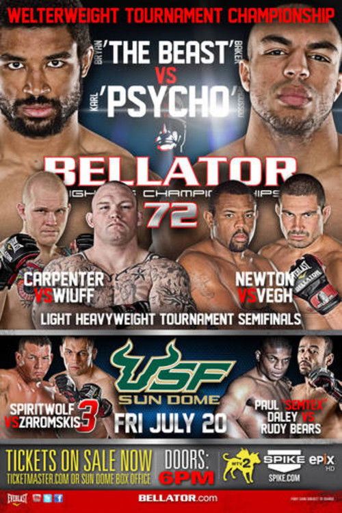 Bellator 72 (2012) poster