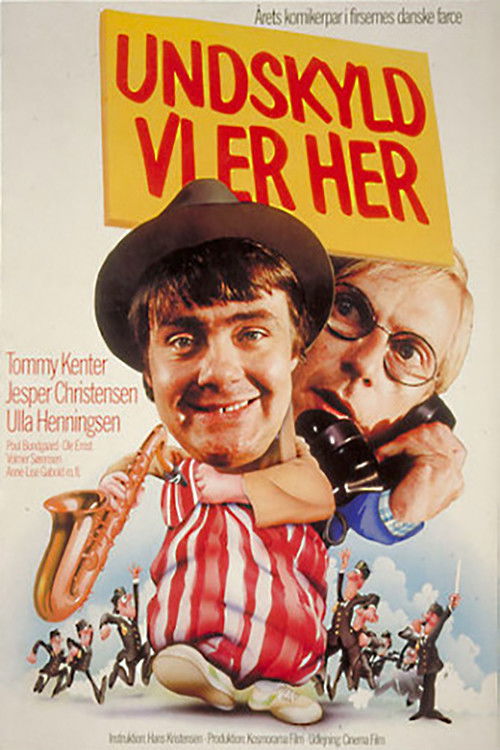 Undskyld vi er her (1980) poster