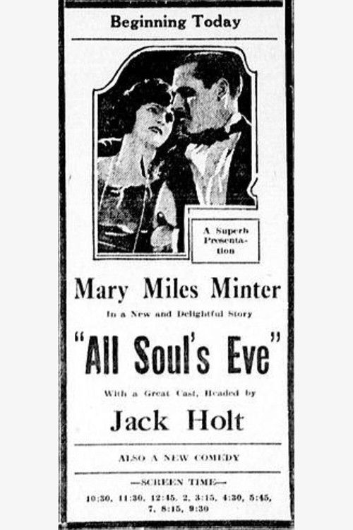 All Souls' Eve (1921) poster