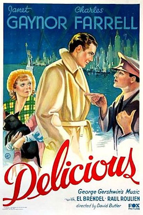Delicious (1931) poster