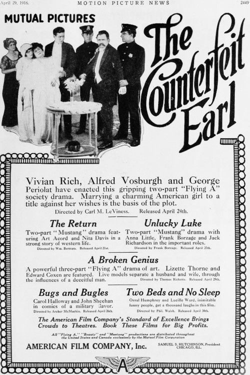 The Counterfeit Earl (1916) poster