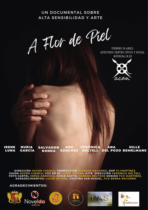 A flor de piel poster
