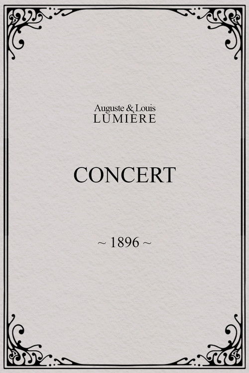 Concert (1896) poster