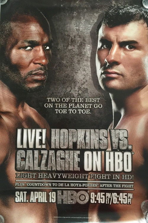 Bernard Hopkins vs. Joe Calzaghe (2008) poster