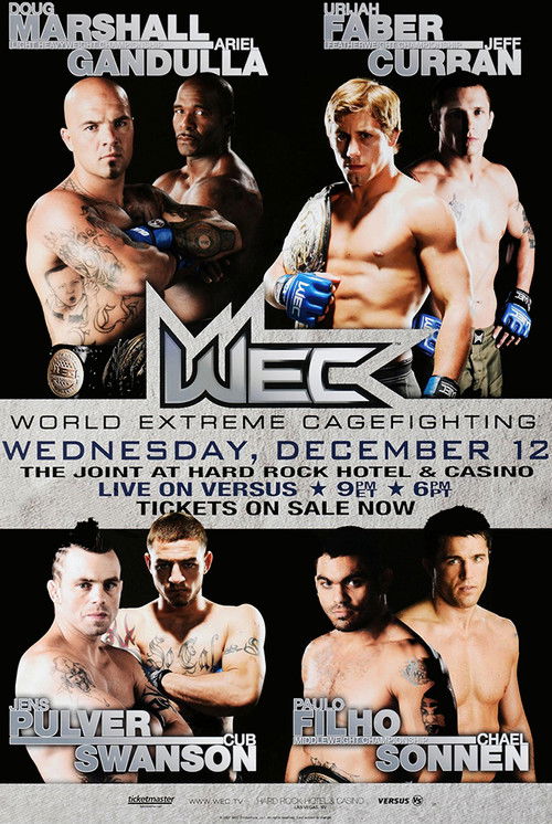 WEC 31: Faber vs. Curran (2007) poster