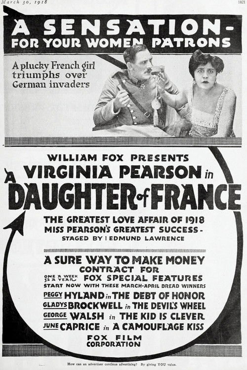 A Daughter of France (1918) poster