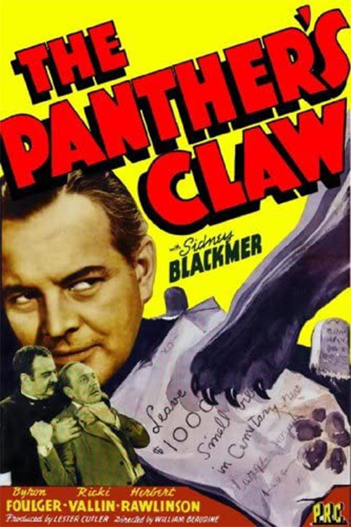 The Panther's Claw (1942) poster