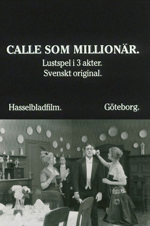 Calle som miljonär (1916) poster