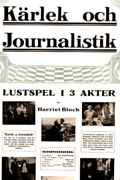 Kärlek och journalistik (1916) poster
