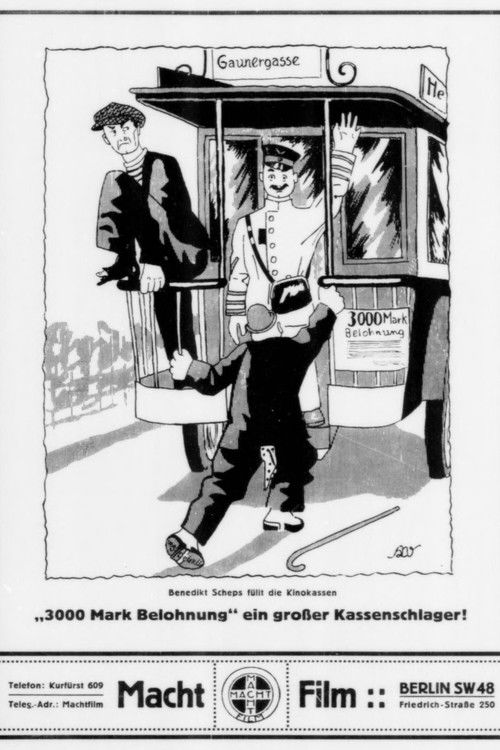 3000 mark reward (1918) poster