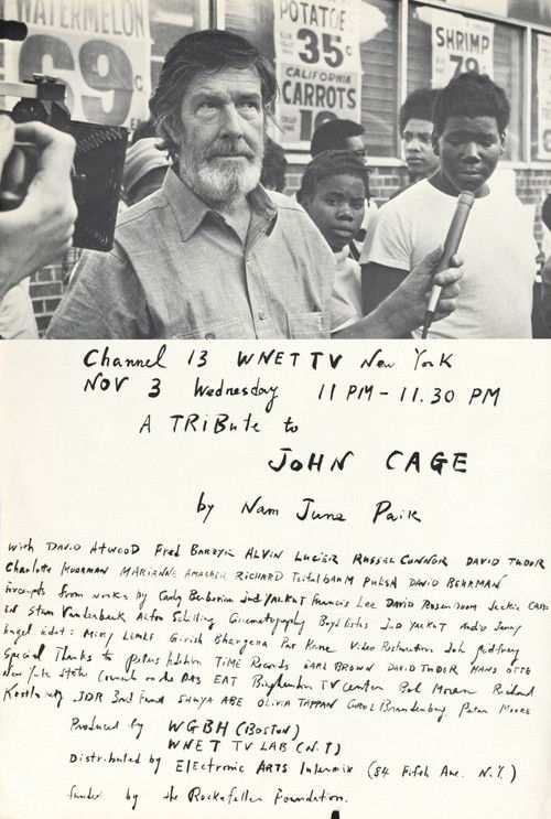 A Tribute to John Cage (1976) poster