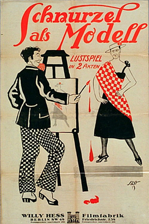 Schnurzel als Modell (1921) poster