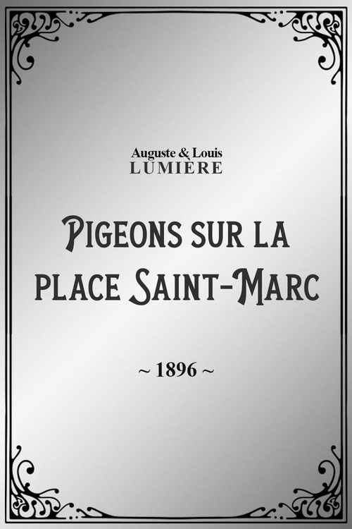 Pigeons sur la place Saint-Marc (1896) poster
