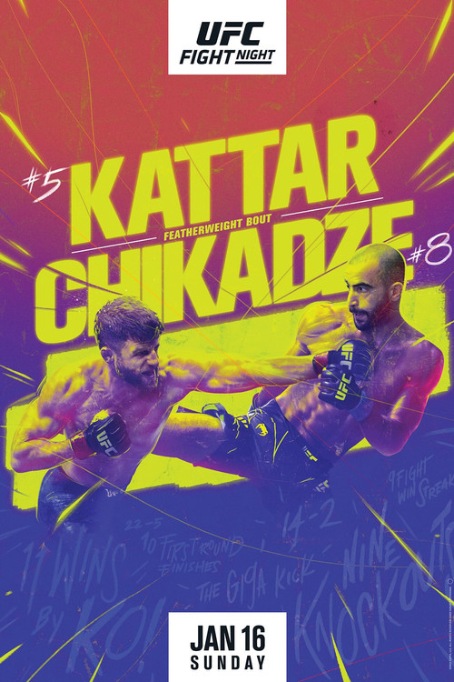UFC on ESPN 32: Kattar vs. Chikadze (2022) poster