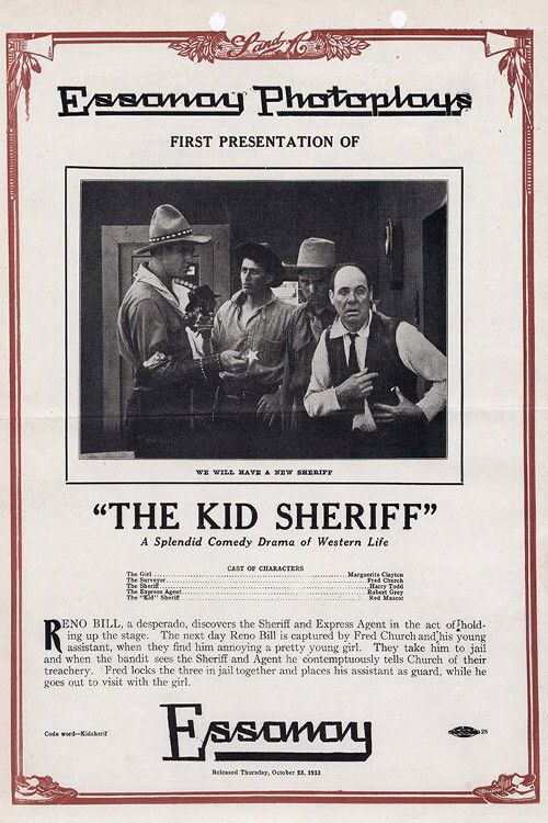 The Kid Sheriff (1913) poster