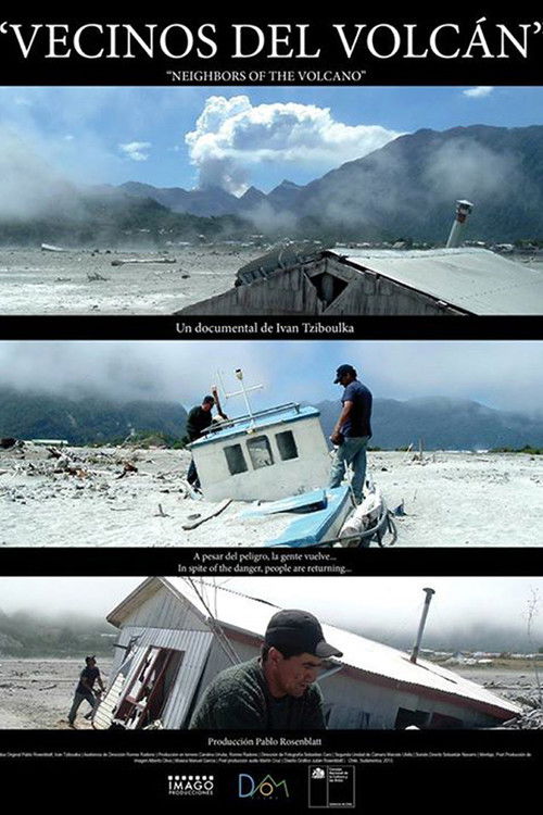 Vecinos del volcán poster