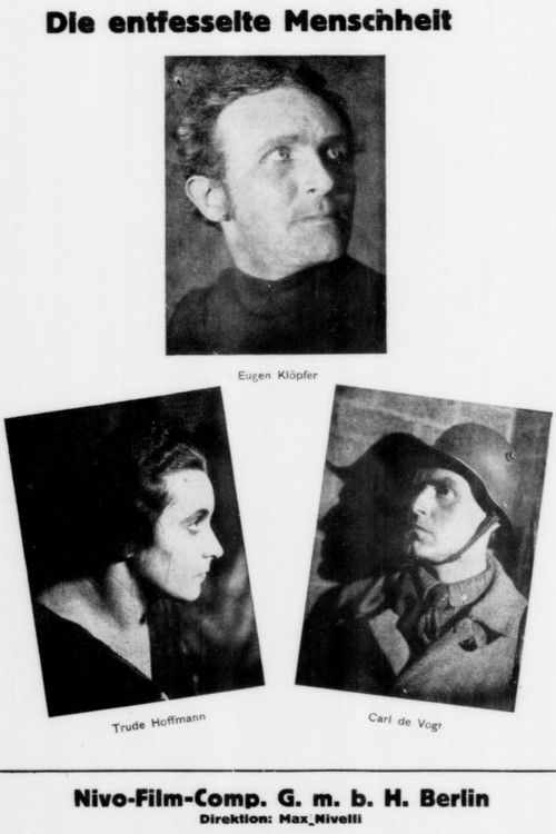 Die entfesselte Menschheit (1920) poster