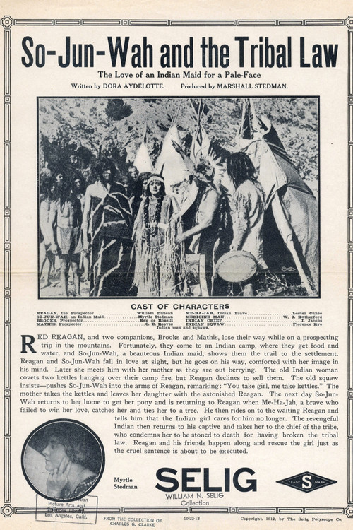 So-Jun-Wah and the Tribal Law (1912) poster