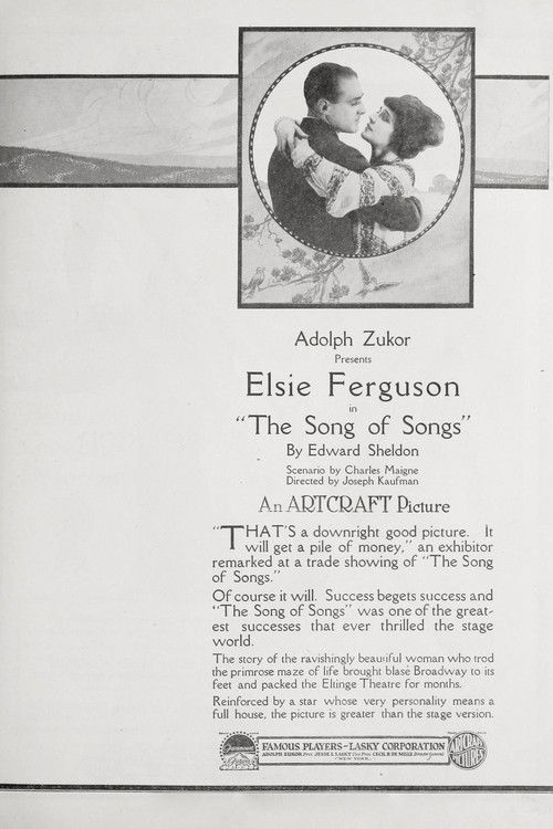 The Song of Songs (1918) poster