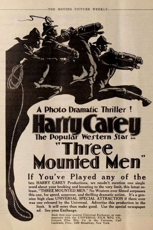 Three Mounted Men (1918) poster