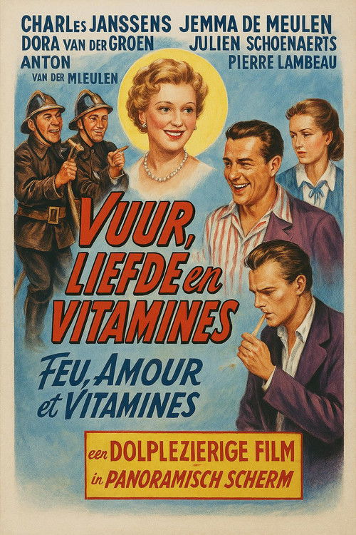 Vuur, liefde en vitaminen (1956) poster