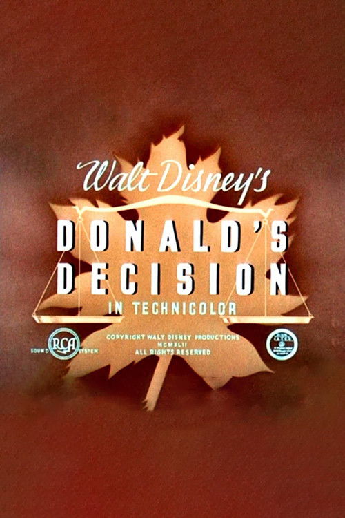 Donald's Decision (1942) poster