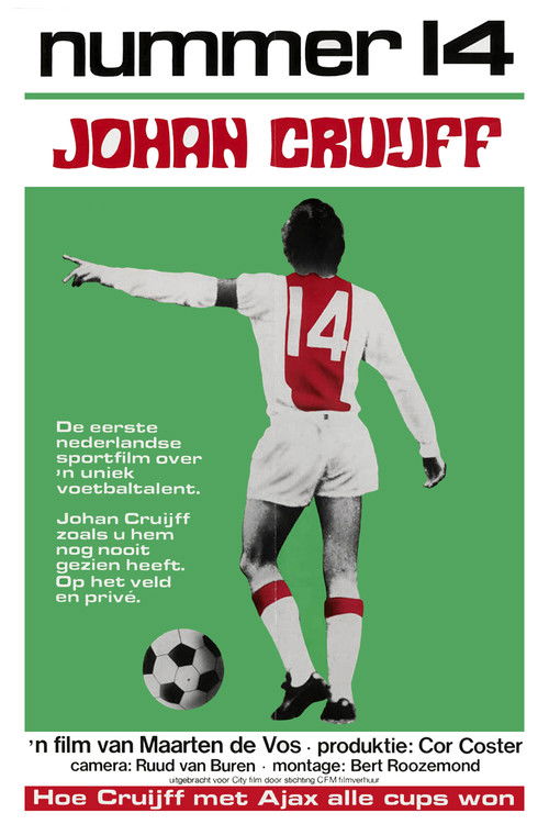 Nummer 14 Johan Cruijff (1973) poster