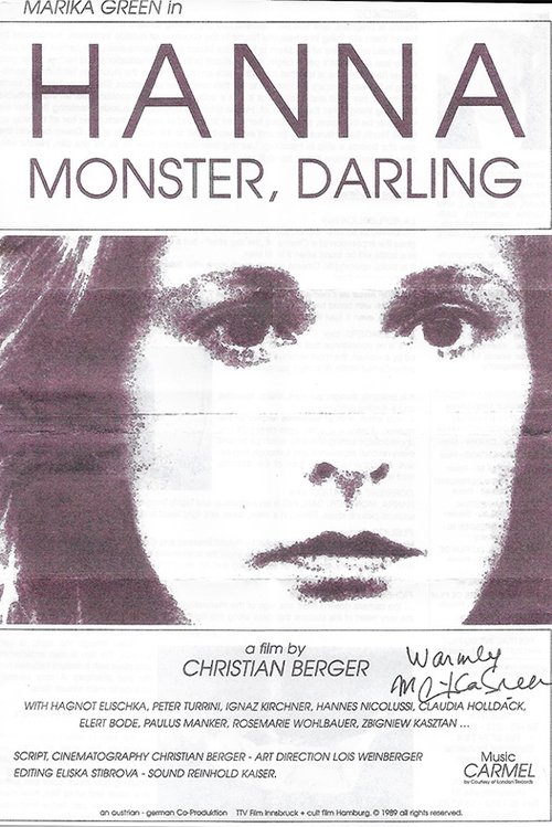 Hanna Monster, Darling (1989) poster