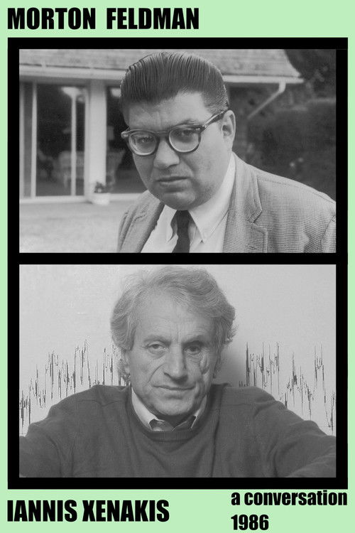 Morton Feldman and lannis Xenakis, A Conversation (1986) poster