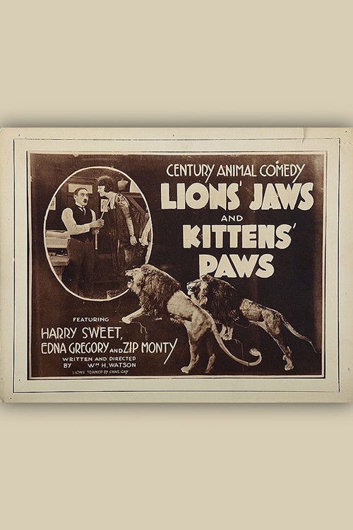 Lion's Jaws and Kitten's Paws (1920) poster