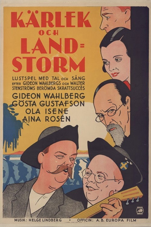 Kärlek och landstorm (1931) poster
