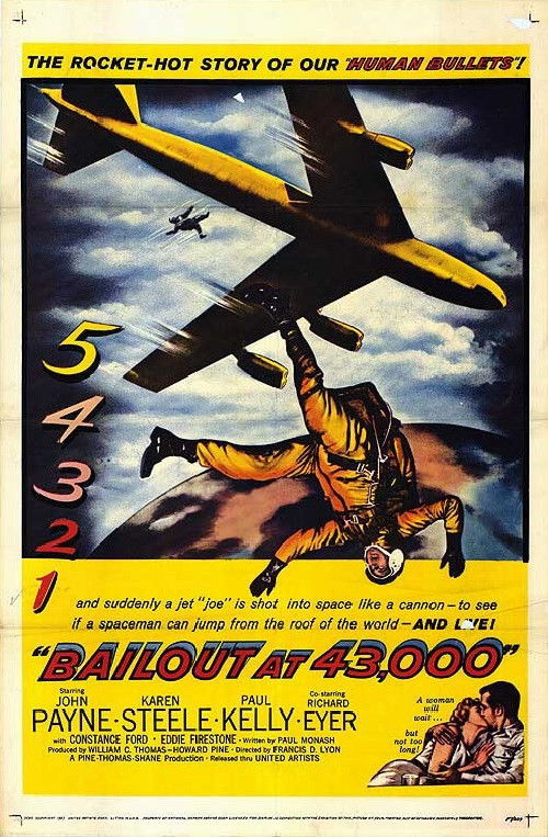 Bailout at 43,000 (1957) poster
