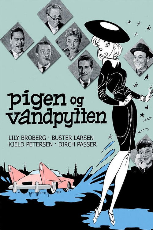 Pigen og vandpytten (1958) poster