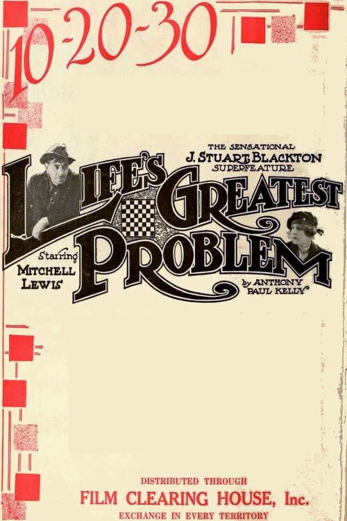 Life's Greatest Problem (1918) poster