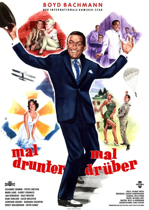 Mal drunter – mal drüber (1960) poster
