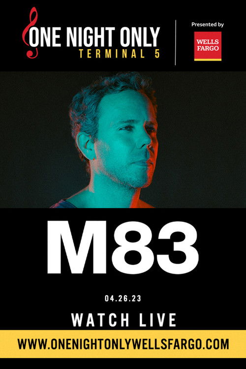 M83 - Live at Terminal 5 NYC (2023) poster