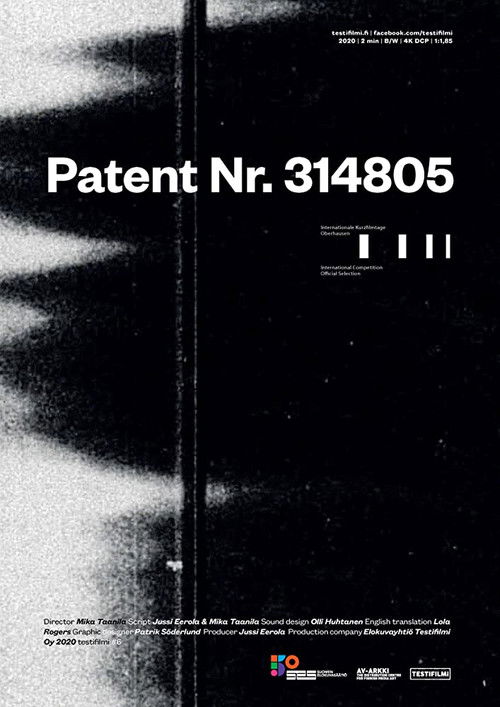 Patent Nr. 314805 (2020) poster